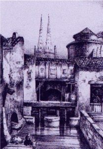 Le Peugue, rue Dufau à Bordeaux Extrait de Scènes du Bordeaux d'autrefois