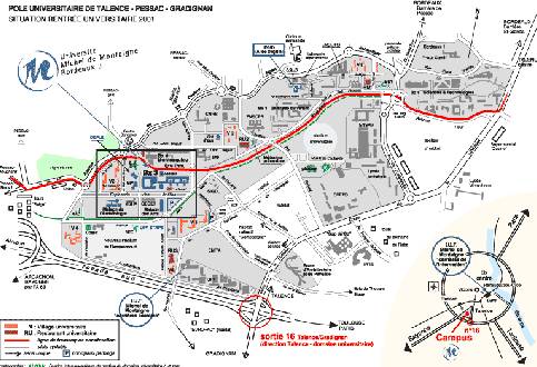 Plan du campus universitaire